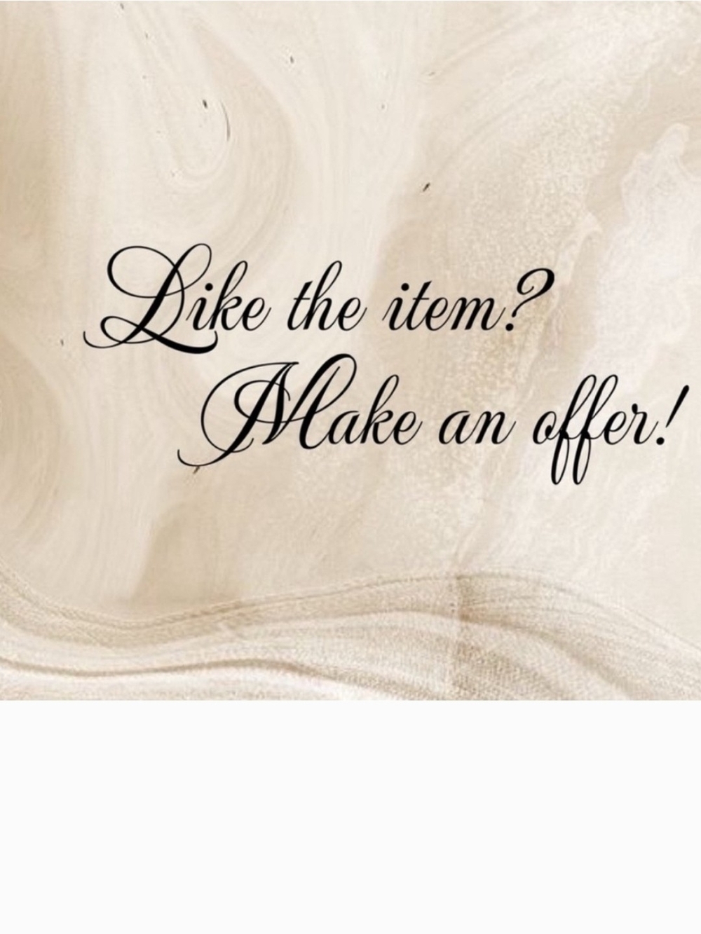 Like an item?  Make An Offer!